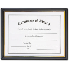 NuDell Plastic Framed Award Certificate Holds