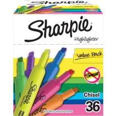 Sharpie Tank Highlighters Chisel Point Assorted