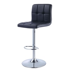 Powell Quilted Faux Leather Bar Stool