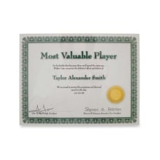 Advantus Panel Wall Acrylic Certificate Holder
