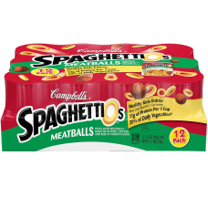 Campbell Spaghettios Canned Pasta With Meatballs