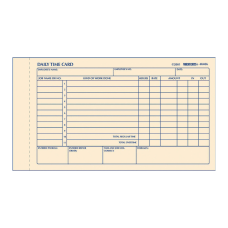 Rediform Daily Time Clock Card Pads