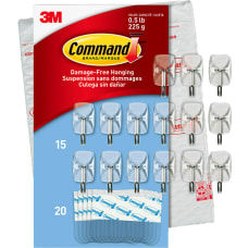 Command Clear Wire Hooks Small 15