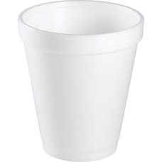 Dart Insulated Foam Drinking Cups White