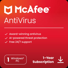McAfee AntiVirus Internet Security Software For