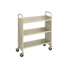 Safco Single Sided Book Cart Trolley