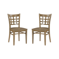 Linon Lassen Side Chairs Natural Set