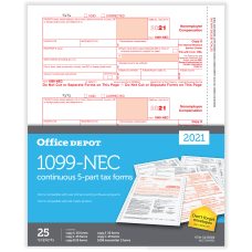 Office Depot Brand 1099 NEC Continuous