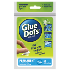 Permanent Glue Dots Blue Pack Of