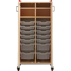Safco Whiffle Double Column 14 Drawer