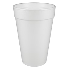 Dart Insulated Foam Drinking Cups White