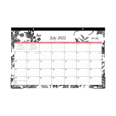 Blue Sky Academic Monthly Desk Calendar