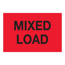 Tape Logic Preprinted Labels Mixed Load