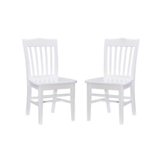 Linon Burton Dining Chairs White Set
