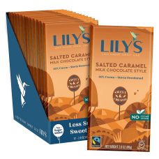 Lilys Salted Caramel 40percent Chocolate Bars