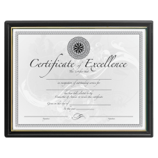 DAX Black Gold Certificate Frames Holds
