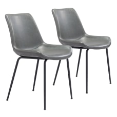 Zuo Modern Byron Dining Chairs GrayBlack
