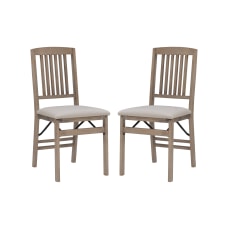 Linon Taylor Wood Folding Accent Chairs
