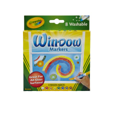 Crayola Washable Window Markers Conical Tip