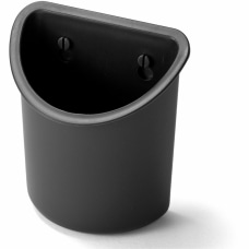 Lorell Recycled Plastic Mounting Pencil Cup