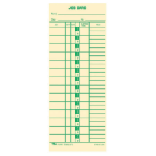 12593 10-800292 TOPS Time Cards 100-Count 1-Sided Green Print Manila Weekly 3-1/2 x 9 Replaces M-33