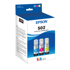 Epson 502 EcoTank CyanMagentaYellow Ink Bottles