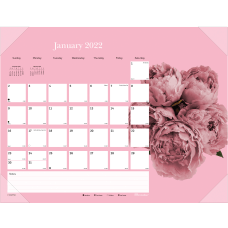 Blueline Monthly Desk Calendar 16 x