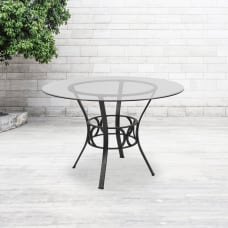 Flash Furniture Round Glass Dining Table