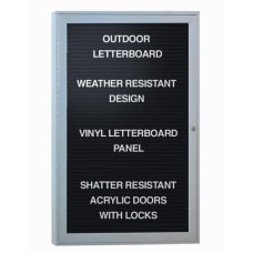 Ghent Traditional Enclosed Changeable Vinyl Letterboard