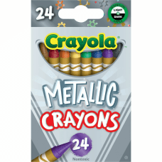 Crayola Metallic Crayons Pack Of 24