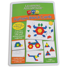Learning Advantage Pattern Block Cards Multicolor