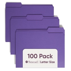 Smead Color File Folders Letter Size