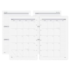 TUL Discbound Academic WeeklyMonthly Refill Planner