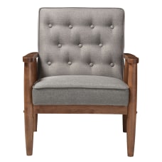 Baxton Studio Noel Fabric Lounge Chair