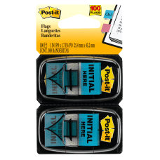 Post it Printed Flags Initial Here