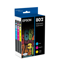 Epson 802 DuraBrite CyanMagentaYellow Ink Cartridges