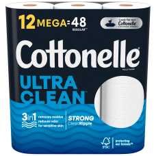 Cottonelle CleanCare 2 Ply Bathroom Tissue