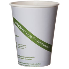 Eco Products GreenStripe PLA Hot Cups