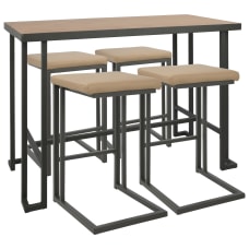 Lumisource Roman Industrial Counter Height Table