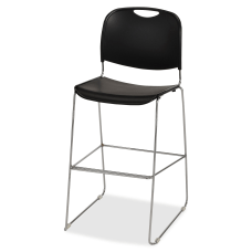 Lorell Plastic Bistro Height Stack Chair