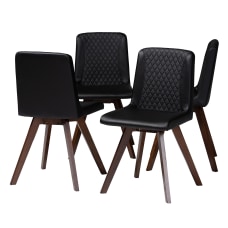 Baxton Studio Pernille Dining Chairs Black