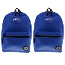 BAZIC Products 16 Basic Backpacks Blue