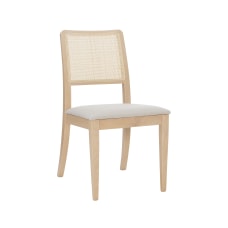 Linon Zanda Armless Chair NaturalLight Gray