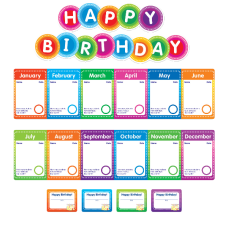Color Your Classroom Birthdays Mini Bulletin