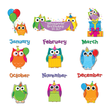 Carson Dellosa Education Colorful Owls Birthday