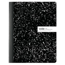 UNISON BLACK & WHITE MARBLE SCHOOL COMPOSITION NOTEBOOK 15 PACK WIDE RULED 