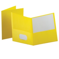 Oxford Twin Pocket Portfolios Yellow Pack