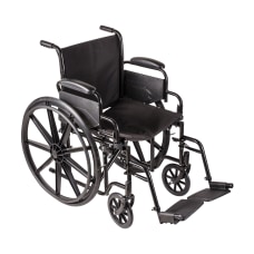 DMI Carbon Steel Folding Wheelchair 37