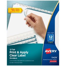 Avery Customizable Index Maker Dividers For