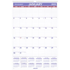 AT A GLANCE Monthly Wall Calendar